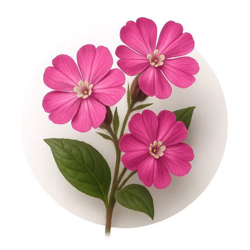 گل قلیانک سرخ - Campion Flower
