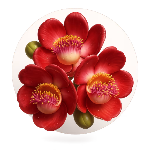 گل درخت گلوله توپ - Cannonball Flower