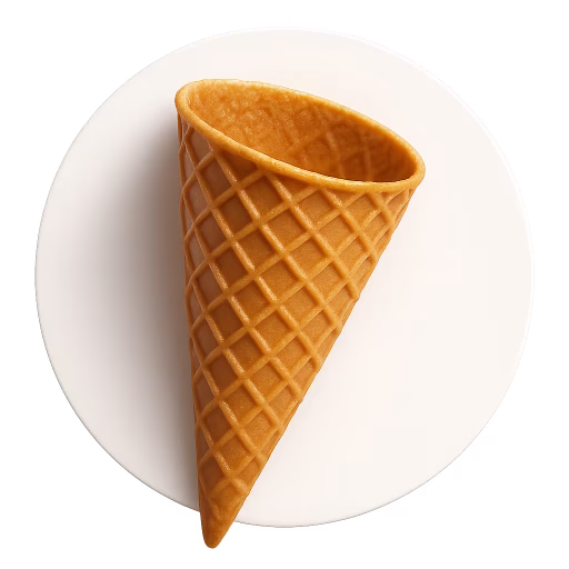 نان قیفی بستنی - Cone Waffle