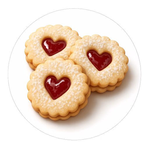 کوکی کریسمس چکی لینتسکه - Czech Christmas Cookies (Linecké)