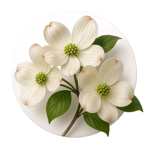 شکوفه زغال‌اخته گلدار - Dogwood Blossom
