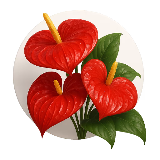گل فلامینگو - Flamingo Flower (Anthurium)