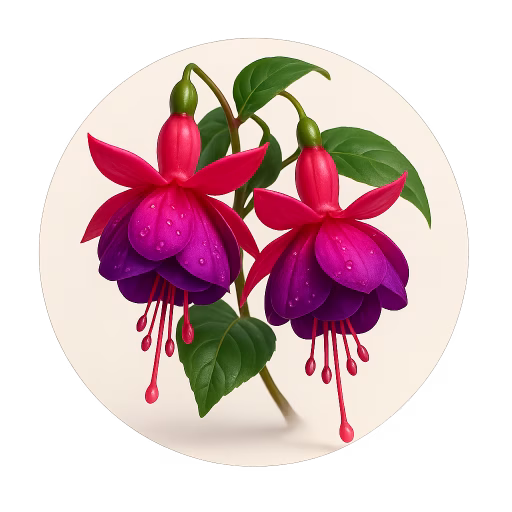 گل گوشواره - Fuchsia