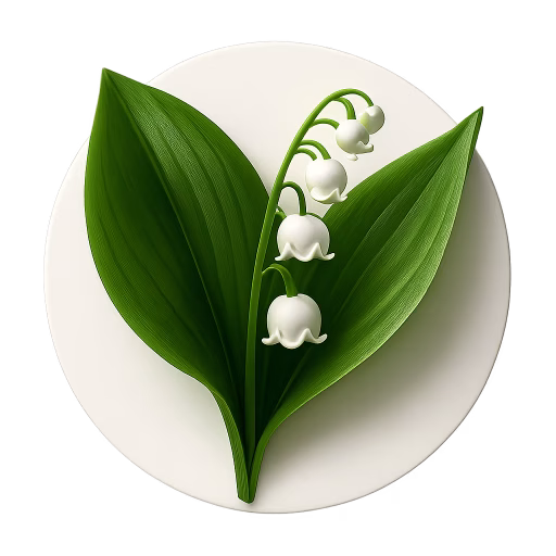 برگ زنبق دره - Lily-of-the-Valley Leaves