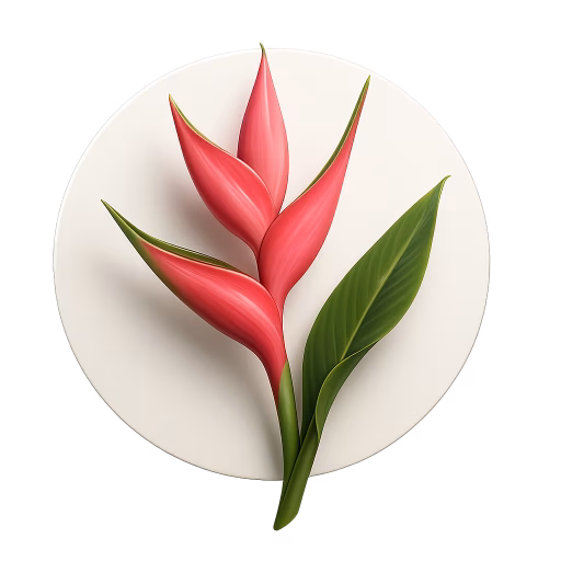 هلیکونیای فلامینگوی صورتی - Pink Flamingo Heliconia