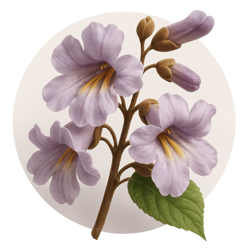 گل پالونیا - Princess Tree (Paulownia)