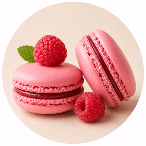 ماکارون تمشک - Raspberry Macaron