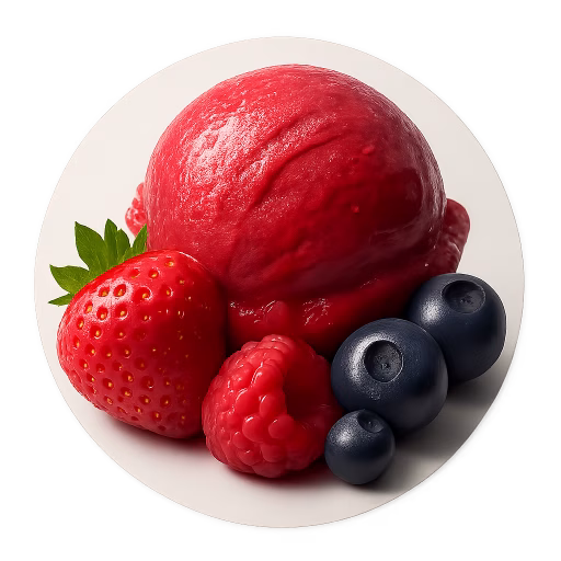 سوربه میوه‌های قرمز - Red Fruits Sorbet