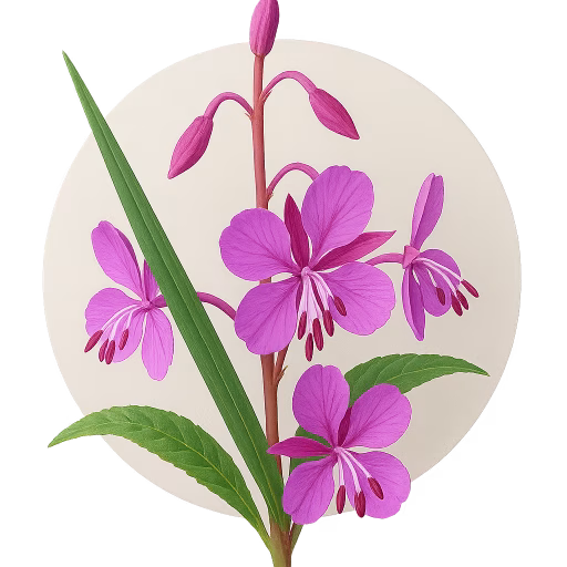 گل بید علفی آذرین - Rosebay Willowherb