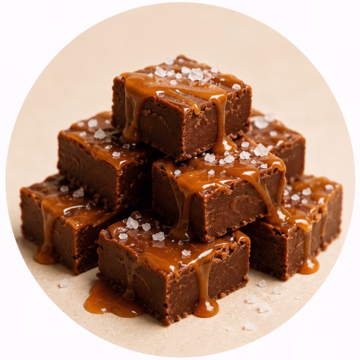 فاج کارامل نمکی - Salted Caramel Fudge