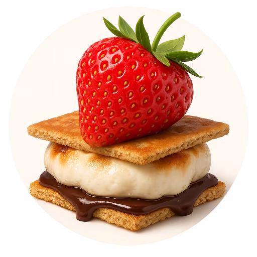 اسمورز توت‌فرنگی - Strawberry S’mores
