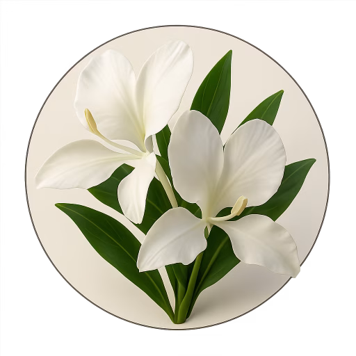 گل سوسن زنجبیلی سفید - White Ginger Lily